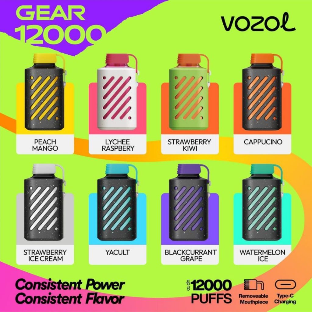 VOZOL GEAR 12,000 PUFFS DISPOSABLE KIT - Vape Pod Wholesale Malaysia